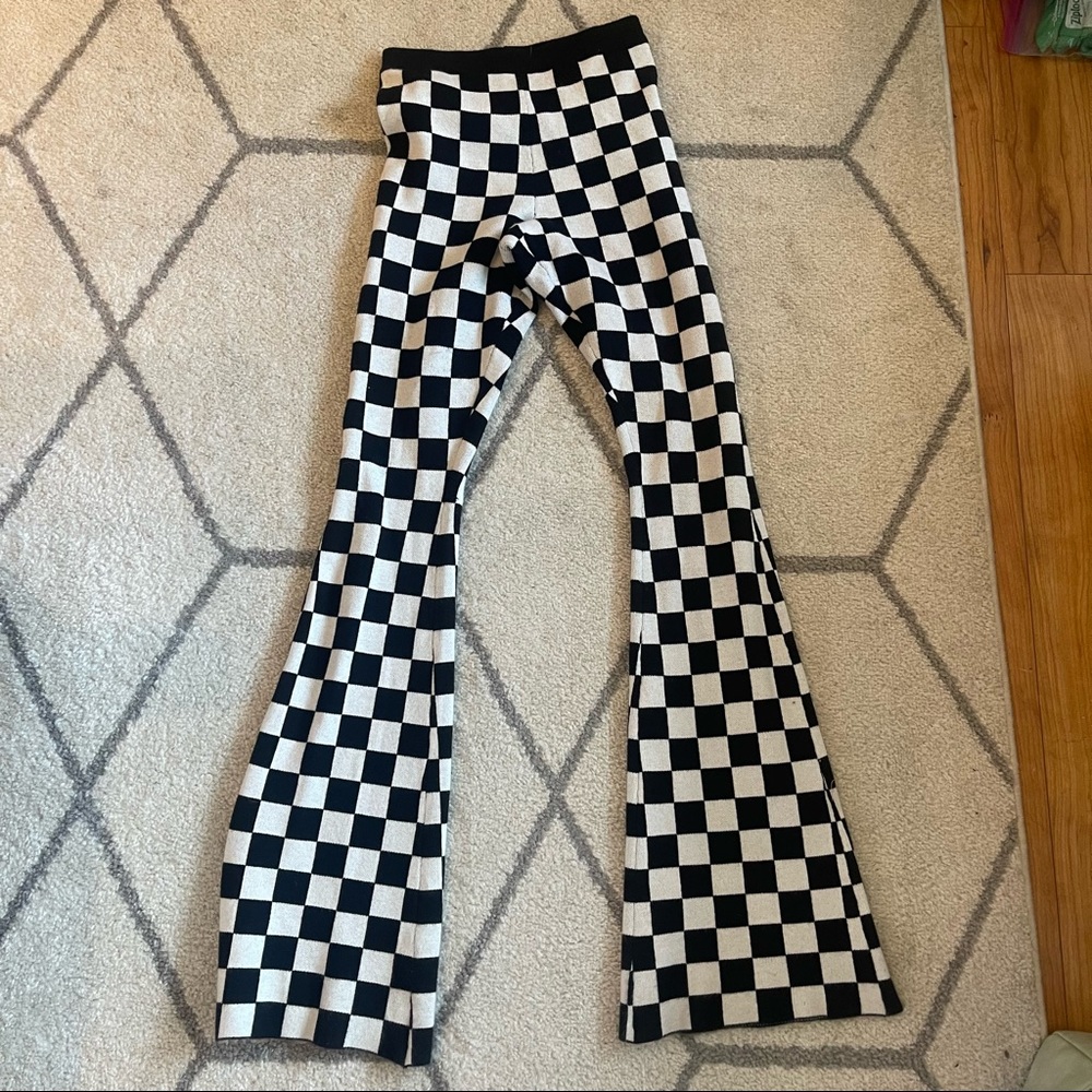 Princess Polly Knit Checker Pants